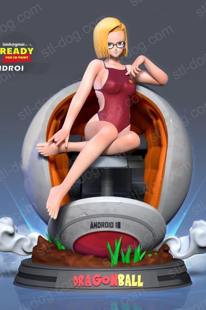 龙珠 Dragon Ball 人造人18号(Android 18) 3D打印图纸